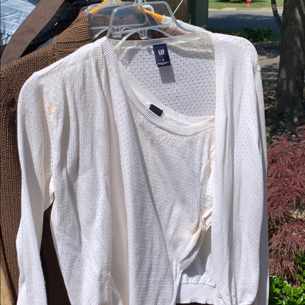 Tank, cardigan set, women’s